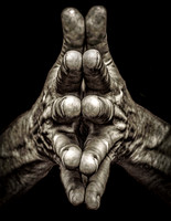 hands steepled
