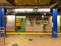 B train in station
